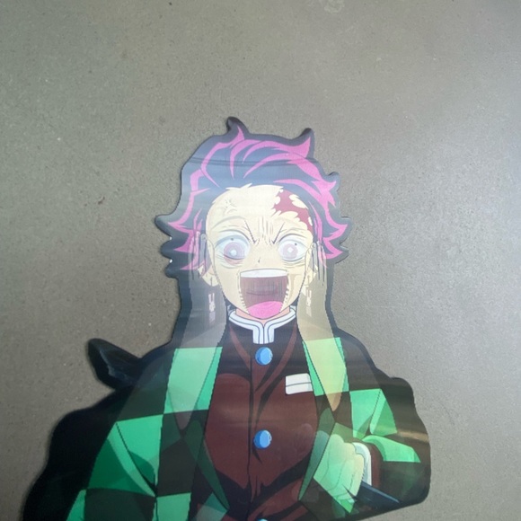 Demon Slayer Tanjiro Kamado 3D Lenticular Motion Car Sticker Decal Peeker - Picture 4 of 5